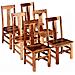 6 Pz Sedie Per Sala Da Pranzo In Legno Massello Di Sheesham - Foto miniatura 1