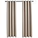 Tende Oscuranti Con Anelli In Metallo 2 Pz Beige 140x175 Cm - Foto miniatura 2