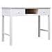 Scrivania Bianca 110x45x76 Cm In Legno - Foto miniatura 2