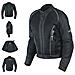 Giacca Mesh Traforato Traspirante Tessuto Tecnico Moto Touring Sport Nero L - Foto miniatura 1