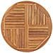 Piano Tavolo in Legno Massello di Teak Rotondo 2,5 cm 90 cm - Foto miniatura 1