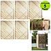 Multipack 5 Pz Tralicci Fissi Con Cornice Privacy Colore Marrone 0,60 X H 1,80 Metri In Legno - Foto miniatura 1