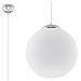 Sospensione Globo 1 Luce Bianco, Cromo, E27 - Foto miniatura 6