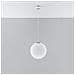 Sospensione Globo 1 Luce Bianco, Cromo, E27 - Foto miniatura 12