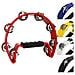 A-star Half Moon Tambourine - Red - Foto miniatura 1