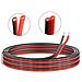 22awg 0.32mm Legare Elettrico 2 Conductor Parallelo Wire Del Silicone 20 Metri Nero 10m Red 10m 22 Gauge 200 Deg C 600v Cavo Del Cavo Di Prolunga Flessibile Stranded Rame Stagnato Filo Collegamento Conduttore - Foto miniatura 1