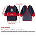Bambini Grembiuli Arte Bambini Premium Pittura Smock Grembiule Gioco Impermeabile Del Grembiule Maniche Lunghe Con Roomy Tasche - Pittura Cottura Cucina Smock - Et 3-5 Anni - Foto miniatura 4