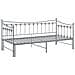 Telaio Divano Letto Estraibile Grigio In Metallo 90x200 Cm - Foto miniatura 6