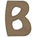 Lettera Maiuscola B Di Legno Mdf Da Decorare - 8 Cm - Foto miniatura 1