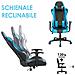 Sedia Poltrona Gaming Scrivania Ufficio Casa Reclinabile Girevole Direzionale Blu - Foto miniatura 2