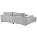 Divano Angolare 3 Posti Lofoten Tessuto Grigio Chiaro Lato Destro - Foto miniatura 3