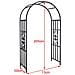 Arco Da Giardino Supporto Per Rose Piante Rampicanti In Metallo Altezza 205 Cm - Foto miniatura 2