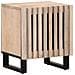 Comodini 2pz 40x34x46 Cm In Legno Massello Di Mango Sbiancato - Foto miniatura 2