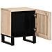 Comodini 2pz 40x34x46 Cm In Legno Massello Di Mango Sbiancato - Foto miniatura 3