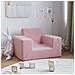 Divano per Bambini Rosa in Morbido Peluche - Foto miniatura 7