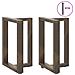 Gambe Tavolo Pranzo A T 2 Pz Naturale 50x35x(72-73) Cm Acciaio - Foto miniatura 3