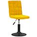 Sedie Da Pranzo Girevoli 6 Pz Giallo Senape In Velluto - Foto miniatura 3