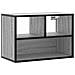 Mobile Tv Grigio Sonoma 60x31x39,5cm In Truciolato E Metallo - Foto miniatura 2