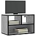 Mobile Tv Grigio Sonoma 60x31x39,5cm In Truciolato E Metallo - Foto miniatura 1