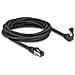 Cavo di rete RJ45 Cat. 8.1 S /FTP da 90° angolato verso il basso / diritto 5 m nero - Foto miniatura 2