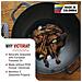 37291 Wok In Ghisa Stagionata Induzione Da 35,5 Cm Per Fuoco, Barbecue, Forno Nero - Foto miniatura 3