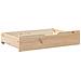 Cassettoni da Letto con Ruote 2 pz 80x55x17 cm in Legno di Pino - Foto miniatura 2