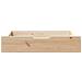 Cassettoni da Letto con Ruote 2 pz 80x55x17 cm in Legno di Pino - Foto miniatura 3