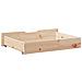 Cassettoni da Letto con Ruote 2 pz 80x55x17 cm in Legno di Pino - Foto miniatura 5