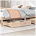 Cassettoni da Letto con Ruote 2 pz 80x55x17 cm in Legno di Pino - Foto miniatura 7