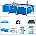 Piscina Fuori Terra - Rettangolo - 300x200x75 Cm - Blu - Include Accessori Coordinati A223 - Foto miniatura 1