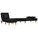 Divano Letto a L Nero 255x140x70 cm in Tessuto - Foto miniatura 4