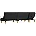 Divano Letto a L Nero 255x140x70 cm in Tessuto - Foto miniatura 5