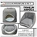 Cuccia Premium Per Cani E Gatti - Letto Morbido E Confortevole - Base Antiscivolo - Resistente E Facile Da Lavare (3 In 1-grigio) - Foto miniatura 3