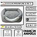 Cuccia Premium Per Cani E Gatti - Letto Morbido E Confortevole - Base Antiscivolo - Resistente E Facile Da Lavare (3 In 1-grigio) - Foto miniatura 6