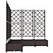 Fioriera da Giardino con Trellis 5 pezzi Marrone 120x120x125,5 cm - Foto miniatura 5