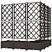 Fioriera da Giardino con Trellis 5 pezzi Marrone 120x120x125,5 cm - Foto miniatura 6