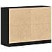 Sideboard Nero Rovere 102x37x75,5 cm Legno Ingegnerizzato - Foto miniatura 6