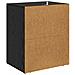 Armadio da Notte Rovere nero 50 x 36 x 60 cm Legno multistrato - Foto miniatura 8