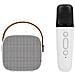 Altoparlante Ktv Bluetooth Portatile Con Microfono Wireless, Audio Hifi Ed Effetto Eco White - Foto miniatura 1