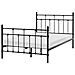 Letto Metallo Lynx 120 X 200 Cm Nero - Foto miniatura 2