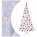 Albero di Natale artificiale Bianco 180 cm PVC e Acciaio - Foto miniatura 1