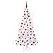 Albero di Natale artificiale Bianco 180 cm PVC e Acciaio - Foto miniatura 3