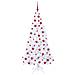 Albero di Natale artificiale Bianco 180 cm PVC e Acciaio - Foto miniatura 4