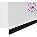 Spazzole per porte autoadesive 6 pcs Bianco 100 cm - Foto miniatura 3