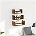 Set mensole da parete 3 pcs Legno vecchio 40x16x14cm - Foto miniatura 4
