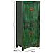 Armadio In Legno Verde 80x48x184h Cm - Foto miniatura 3