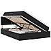 Letto con Contenitore con materasso Nero 140 x 190 cm Velluto - Foto miniatura 1