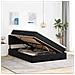 Letto con Contenitore con materasso Nero 140 x 190 cm Velluto - Foto miniatura 4