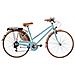 Bici Misura 28 City Bike Vintage Linea Sport Peugeot Bicicletta Da Donna Con Cambio 6v Completa Di Accessori Luci A Led - 44 Panna - Foto miniatura 2