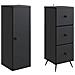 Set di armadi 2 pcs Nero 34,5 x 34,5 x 90 cm - Foto miniatura 3